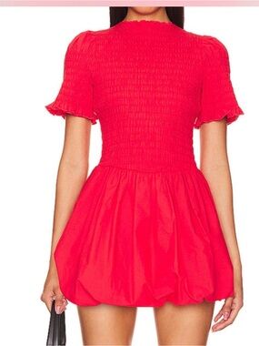 Après Studio Bubble Dress in Red